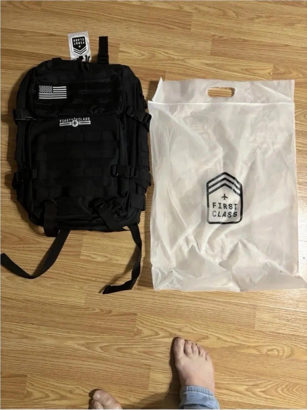 First Class Tactical Black Men’s Backpack